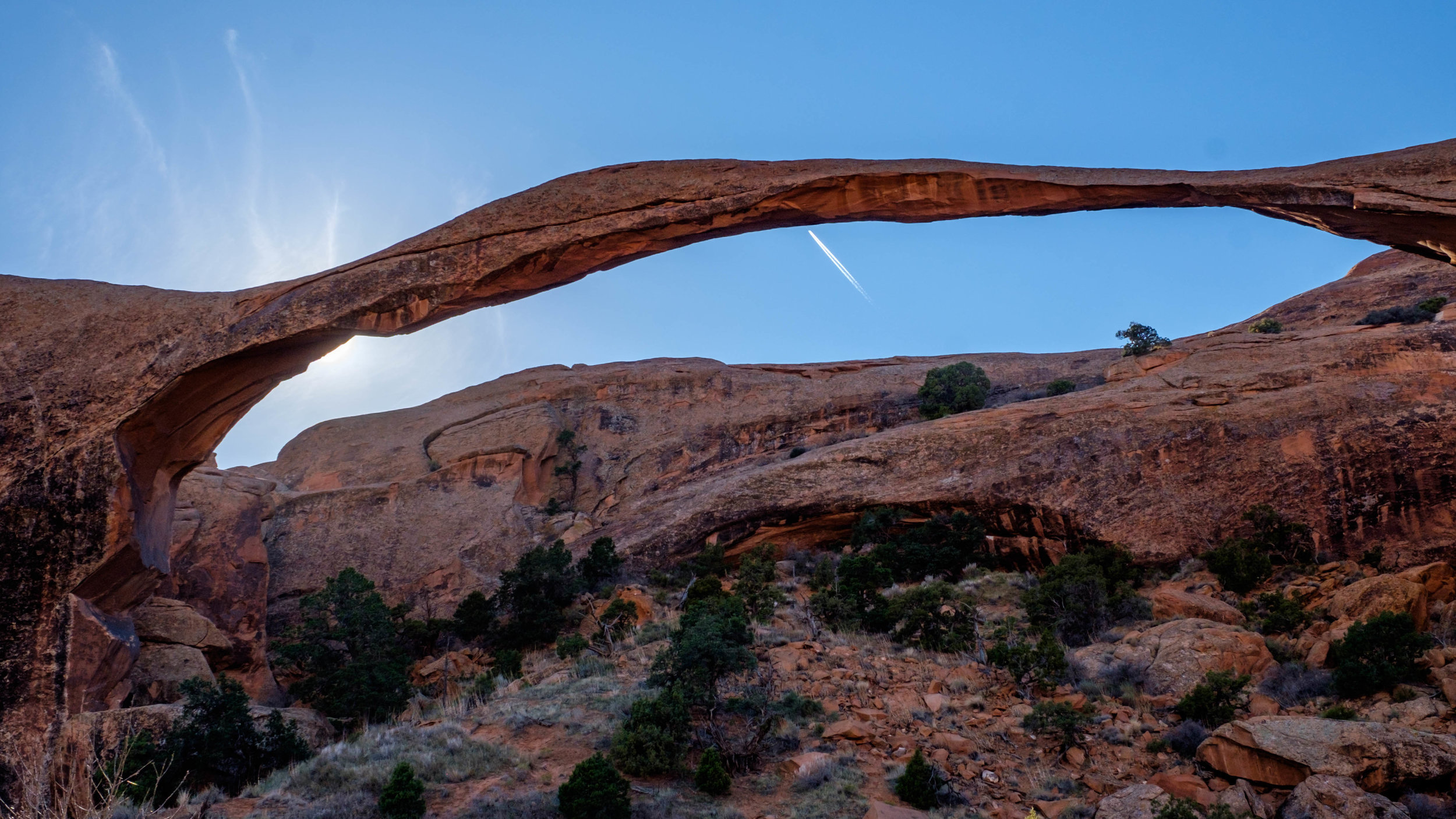 The very fragile Landscape Arch has the widest opening of any arch in North America.