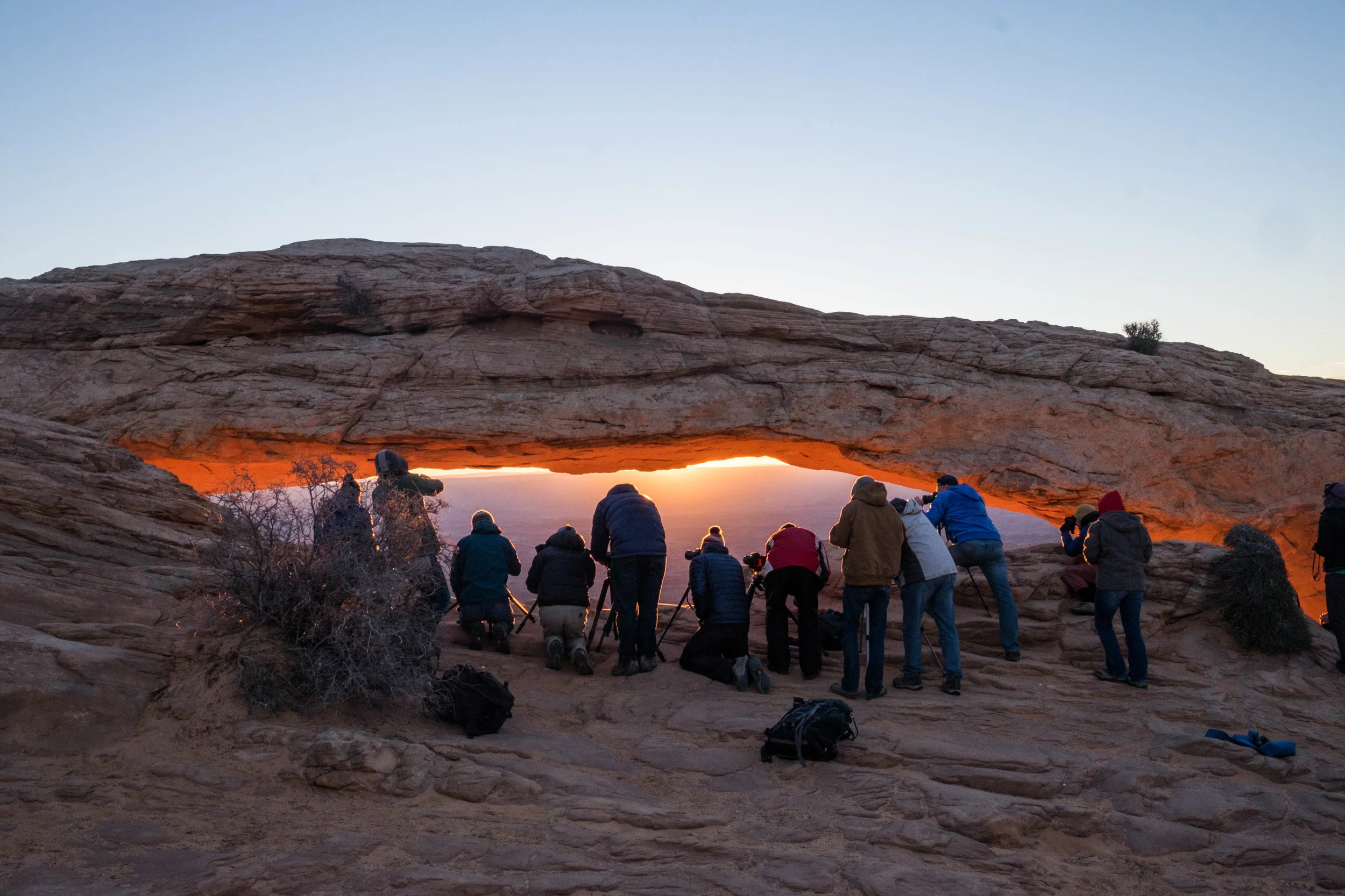 Sunrise photographers going nuts.