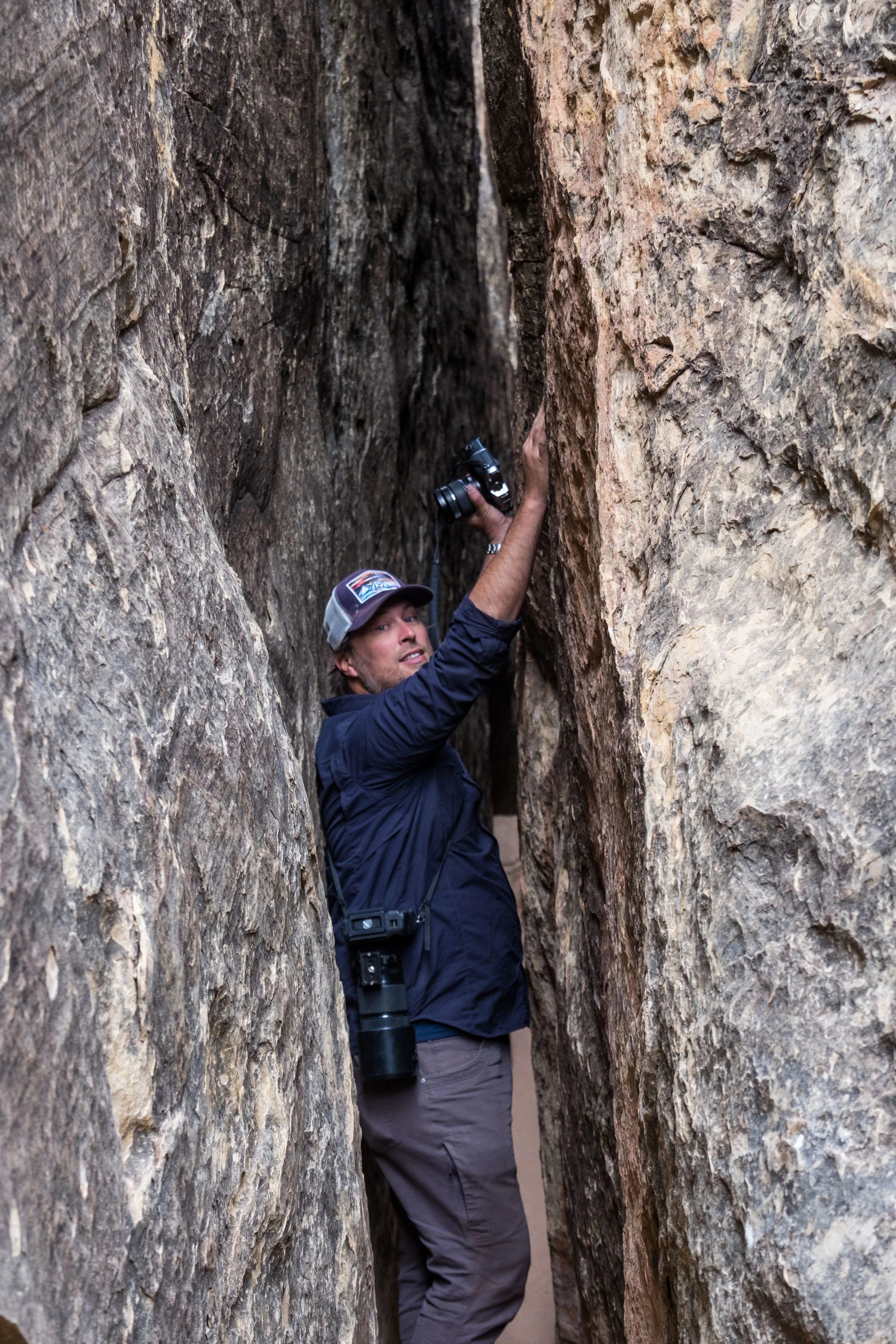 Tight spaces inside of those slot canyons... bring a friend! 