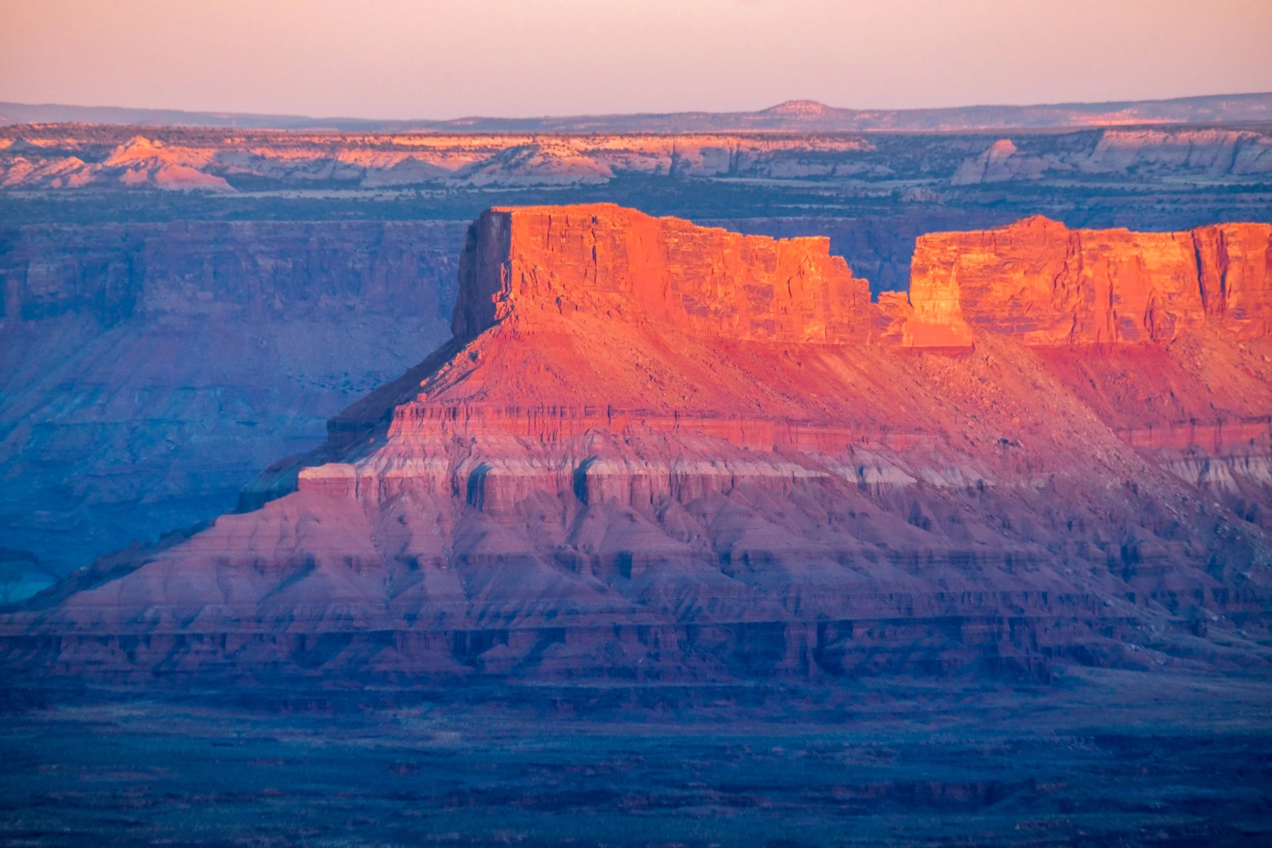 A picture-perfect scene from the Grand View Point in the Island of the Sky district. 