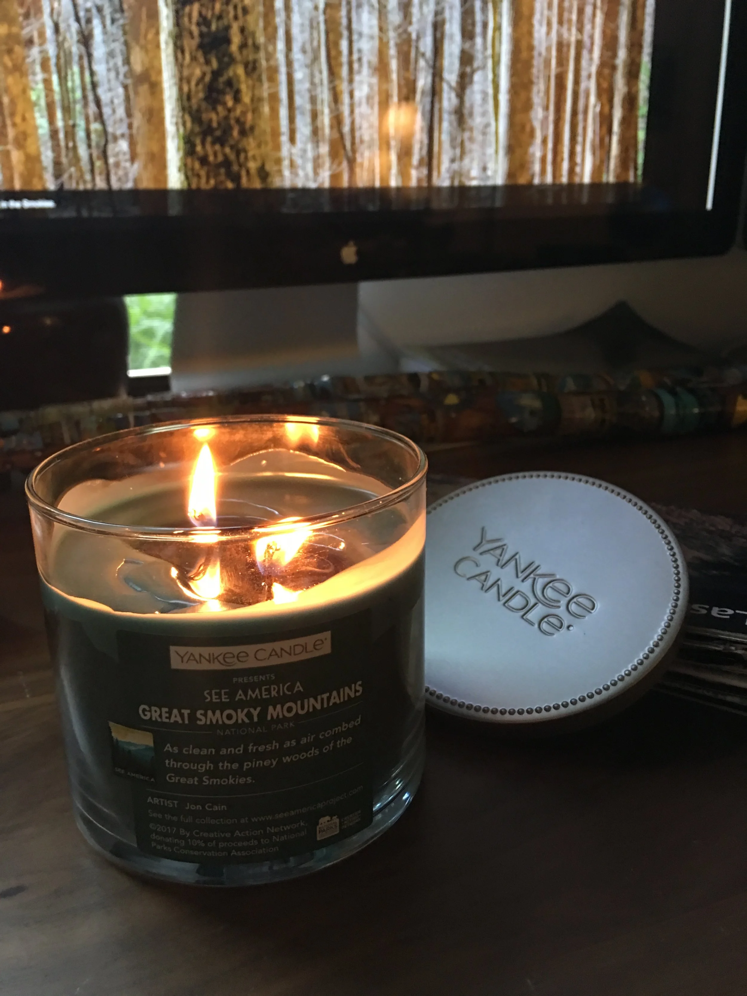 Yankee Candle See America candle, Great Smoky Mountain edition.