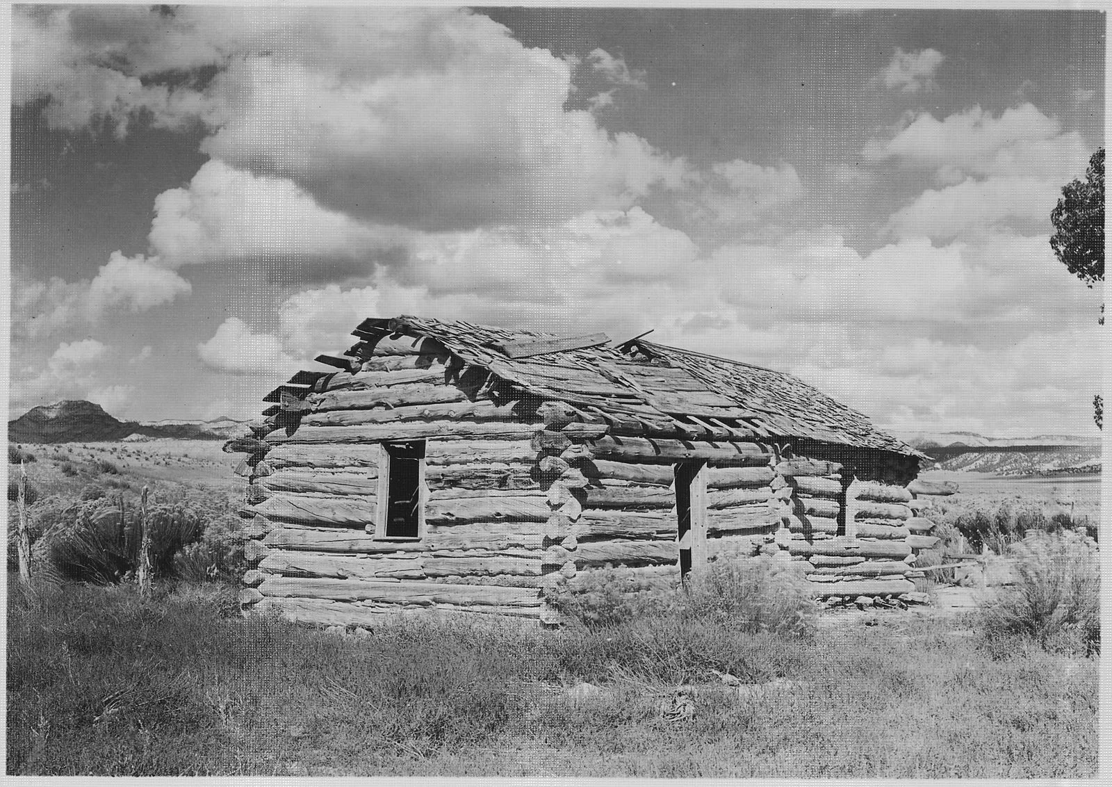 Early home of Ebenezer Bryce. | Credit: George A. Grant/Department of the Interior/National Park Service. circa 1929