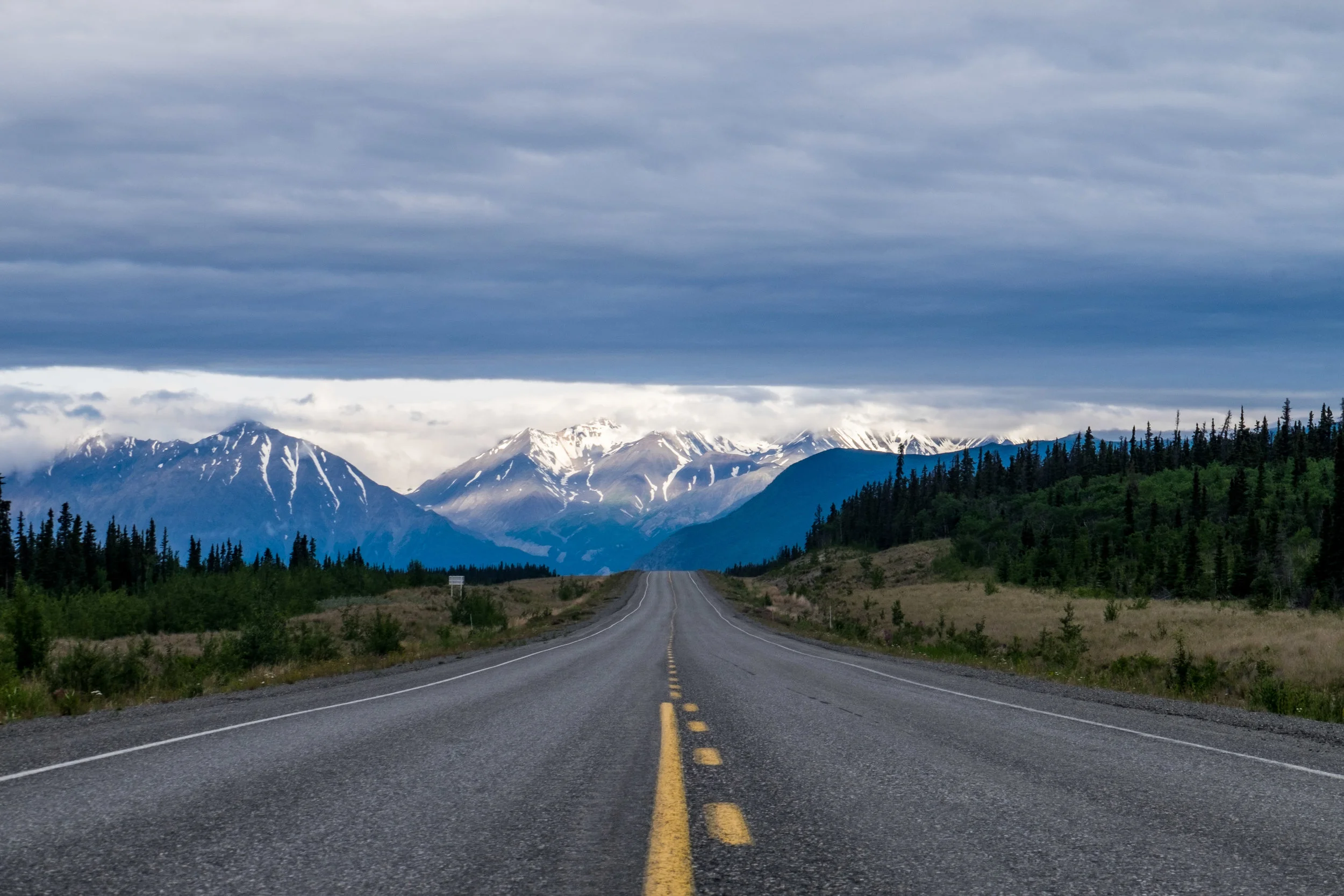 Heading north on the Alaska Highway! 
