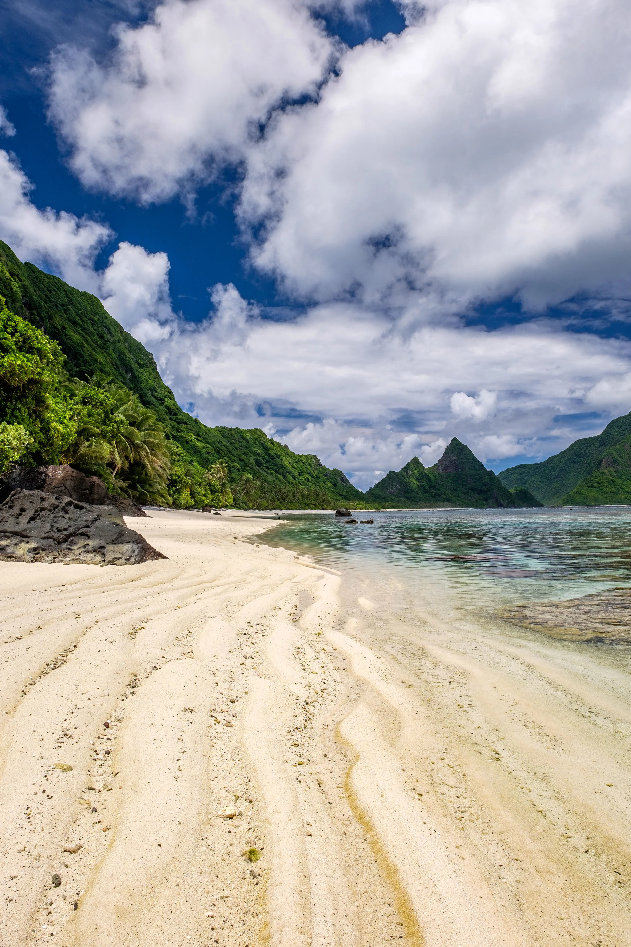 Protection by the National Park Service makes for unspoiled beaches in American Samoa.
