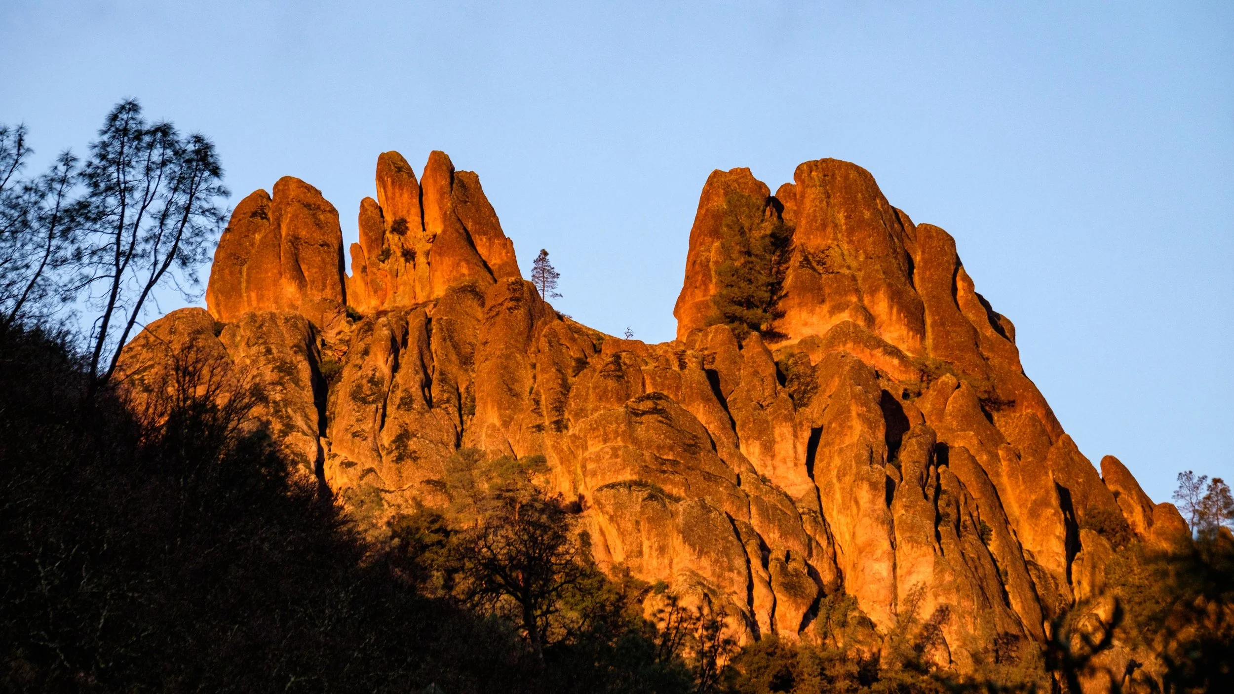 Geologists estimate that the pinnacles formations move at a rate of about 2-miles per year.