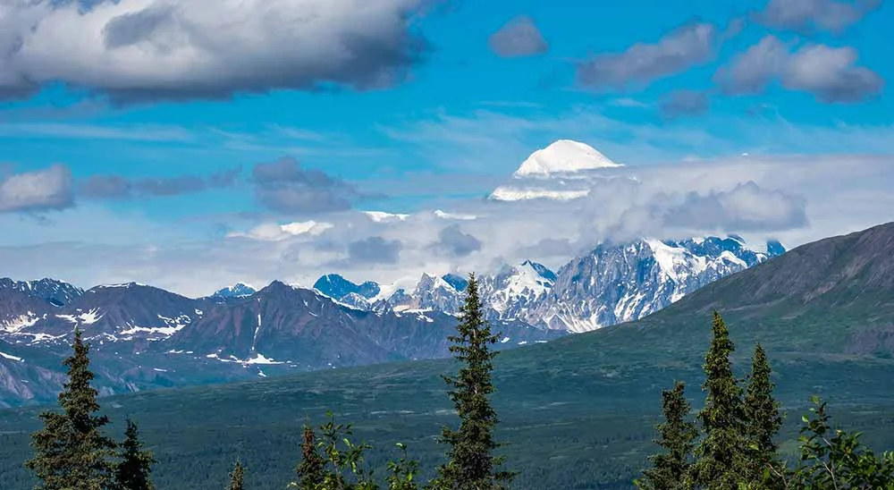 Mount Denali captured from outside of the national park in the Denali Wilderness. | Photo credit: Jonathan Irish
