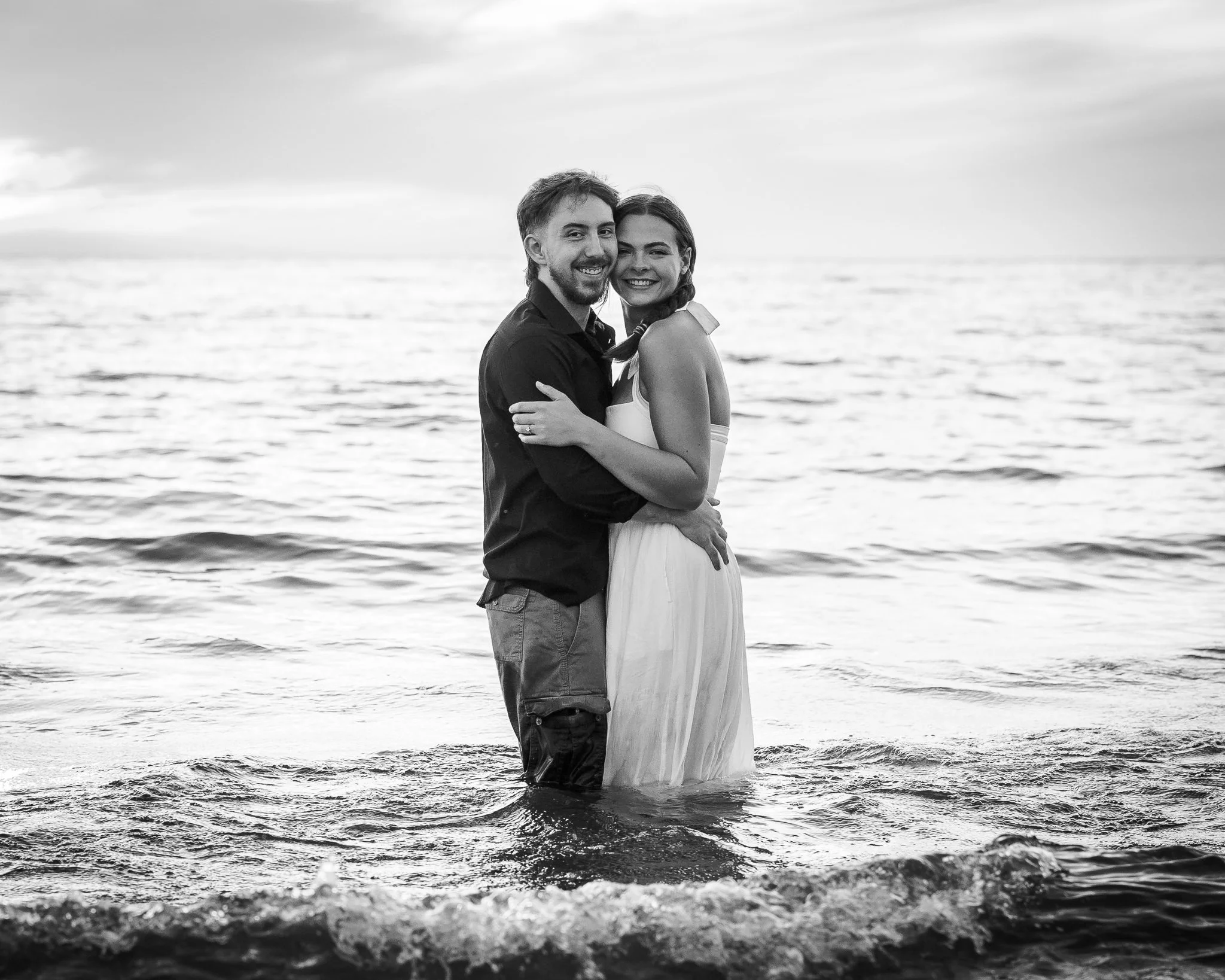 Sayler + Jacob | A Lake Michigan Engagement Session
