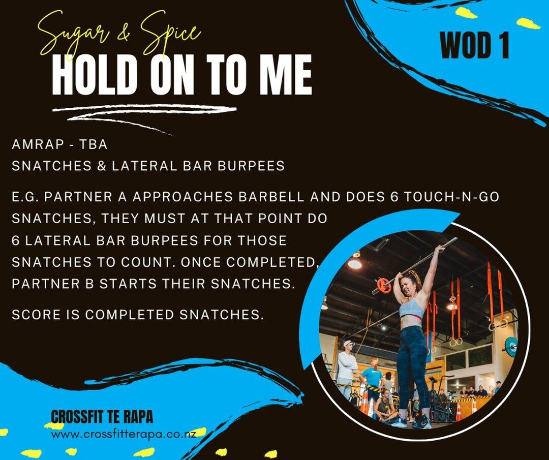 🥳WoD 1-5 : Full details of all WoDs can be found on the following link🥳
.
https://app.wodifyarena.com/Event/Event.aspx?EventId=17552&amp;Tab=workouts
.
.
#sugarandspice2022 #mixedpairs #crossfitterapa #battlegroundeventsnz2022 #beginners #scaled #i