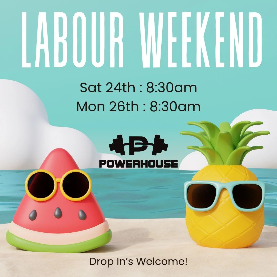 😎LABOUR WEEKEND CLASSES
Sat 24th Oct - 8:30am
Mon 26th Oct - 8:30am
-
💥If you are visiting for NZ Team Nats and want a workout, drop in and join us for a class!! ✌️
Have a safe and fun weekend everyone!