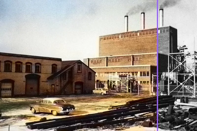 The Moran Plant during operation, edited by Vesko Goesel