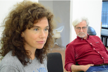 Artistic Director Vieve Price and Director John Gould Rubin in a training of Insight Theory