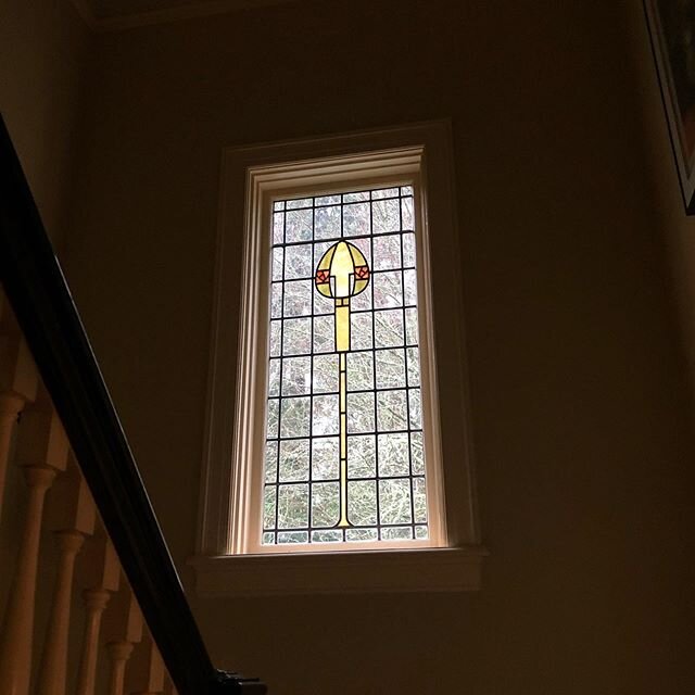 While doing a repair consultation yesterday I spotted this beauty on the client&rsquo;s stair landing (c. 1916).