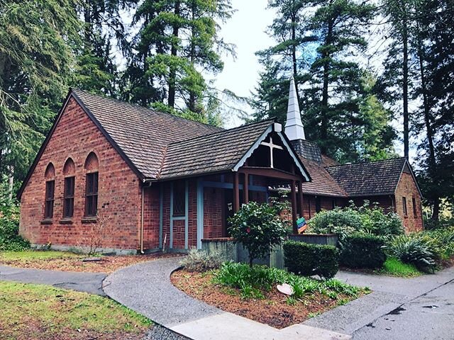As you might expect work is a little slow right now, but we can share some photos of the c.1940s chapel at the Fircrest Residential Habilitation Center in Shoreline, WA. We recently completed restoration of some of the badly warped diamond light wind
