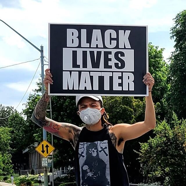 #BLACKLIVESMATTER This is our bad-ass friend Tori Loke @loke.one who tattoos @paintedtemple here in SLC and is one of the many kick-ass, creative, wonderful people who make up our local Black community. A community we stand with and support 100% in t