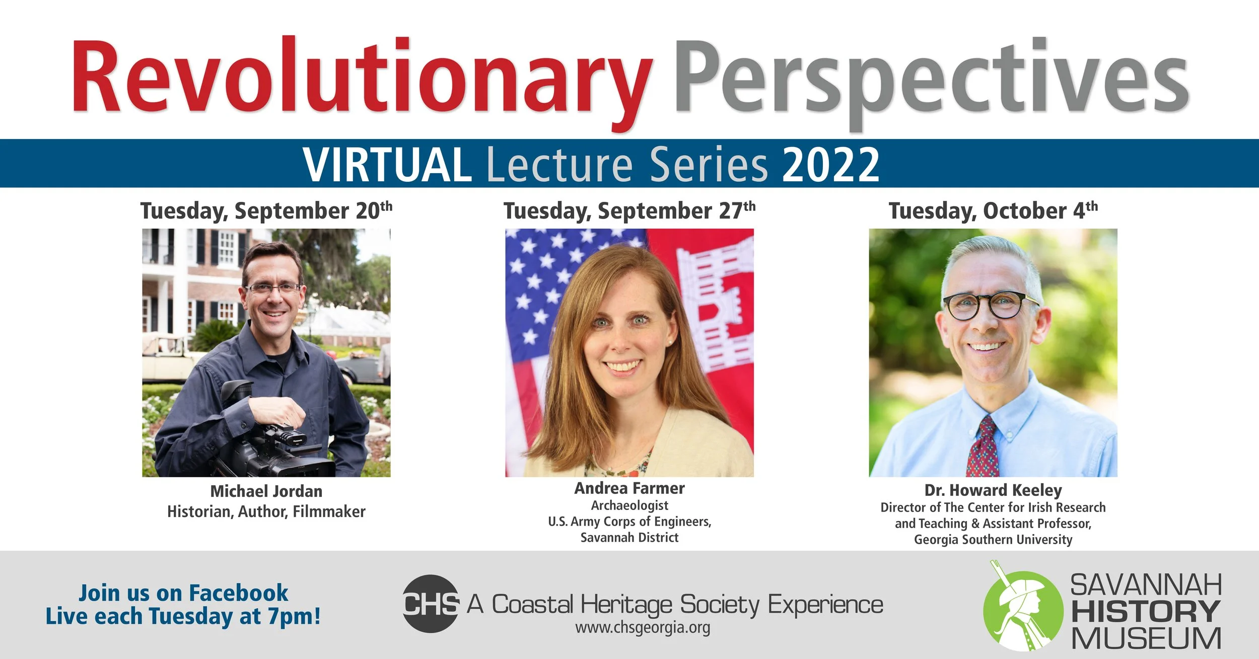 Coastal Heritage Society Presents The 2022 Revolutionary Perspectives Virtual Lecture Series