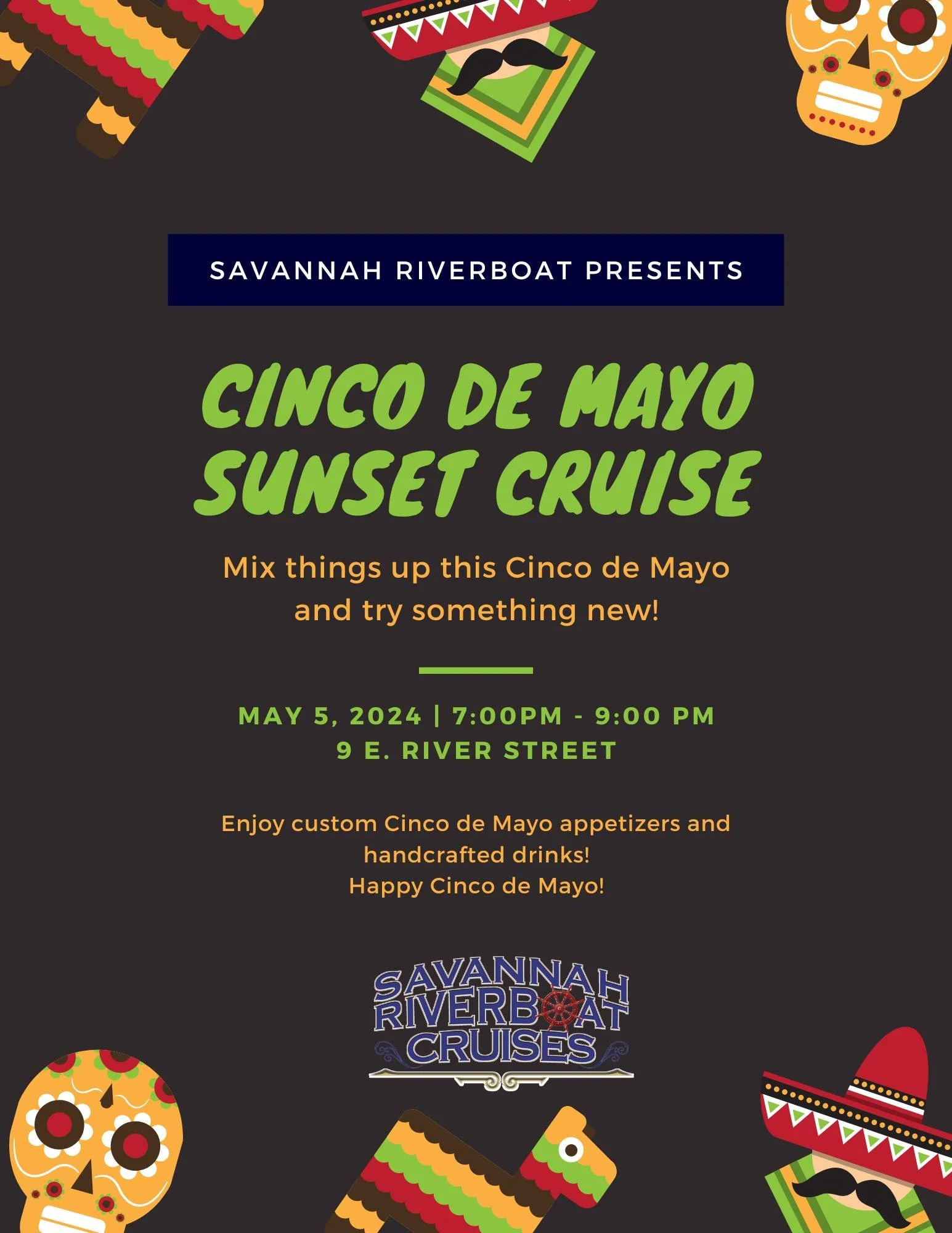 Sunset Cruise on Cinco de Mayo! — Official Guides of Savannah