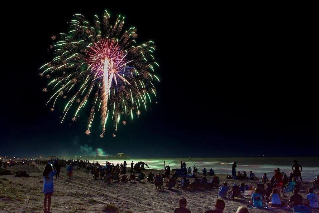 NYE Fireworks Show on Tybee Island