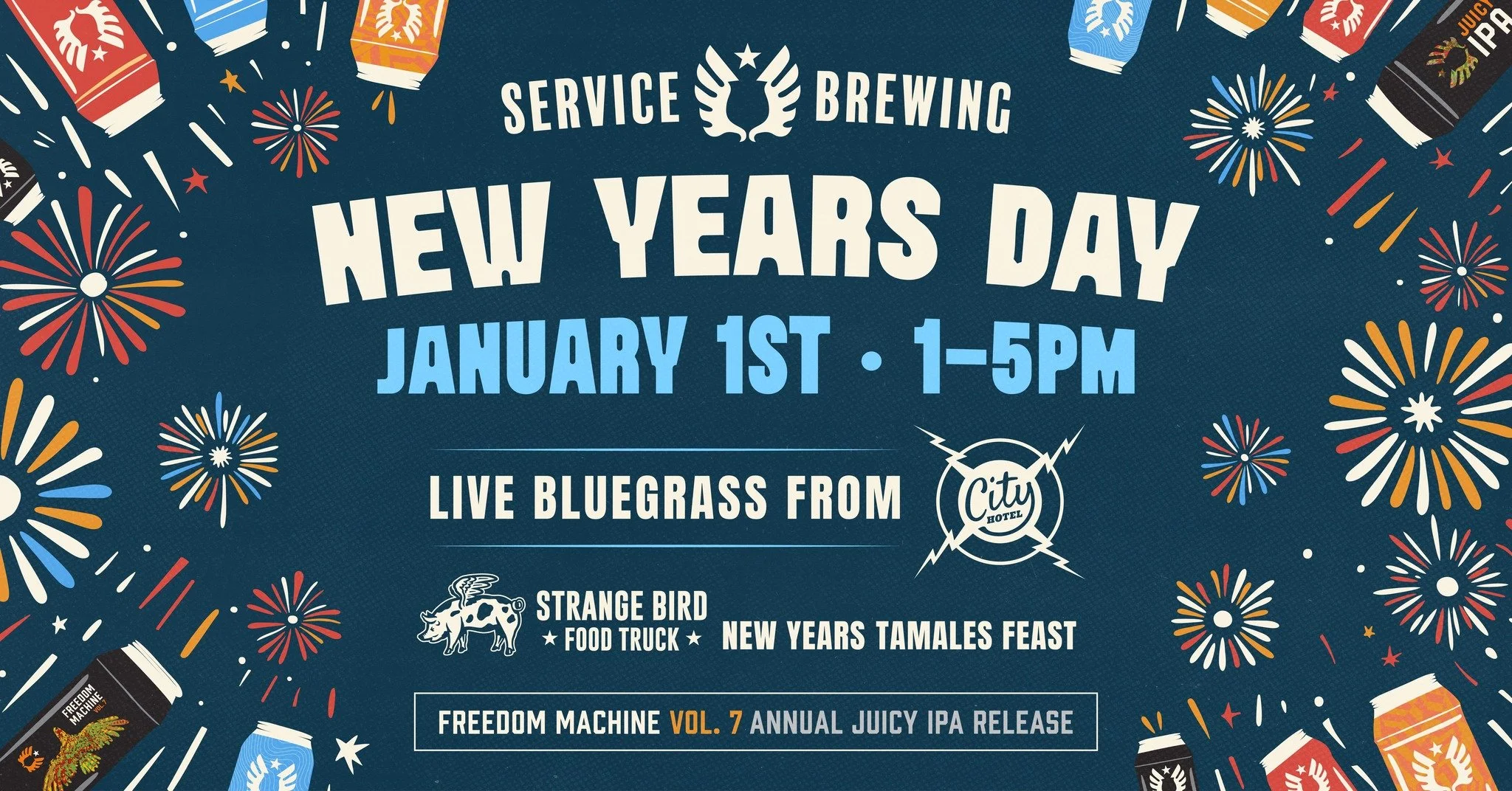Service Brewing New Years Day Feast