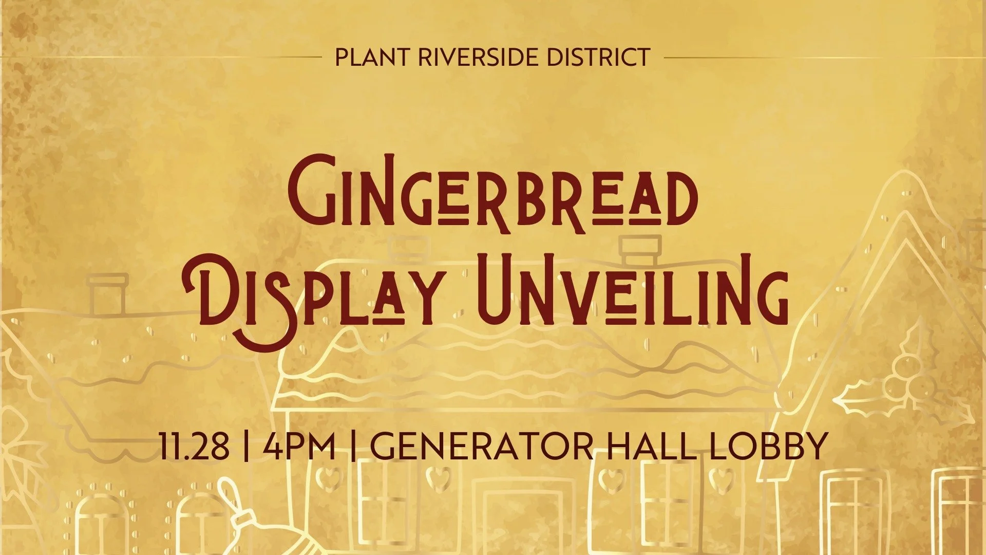 Gingerbread Display Unveiling