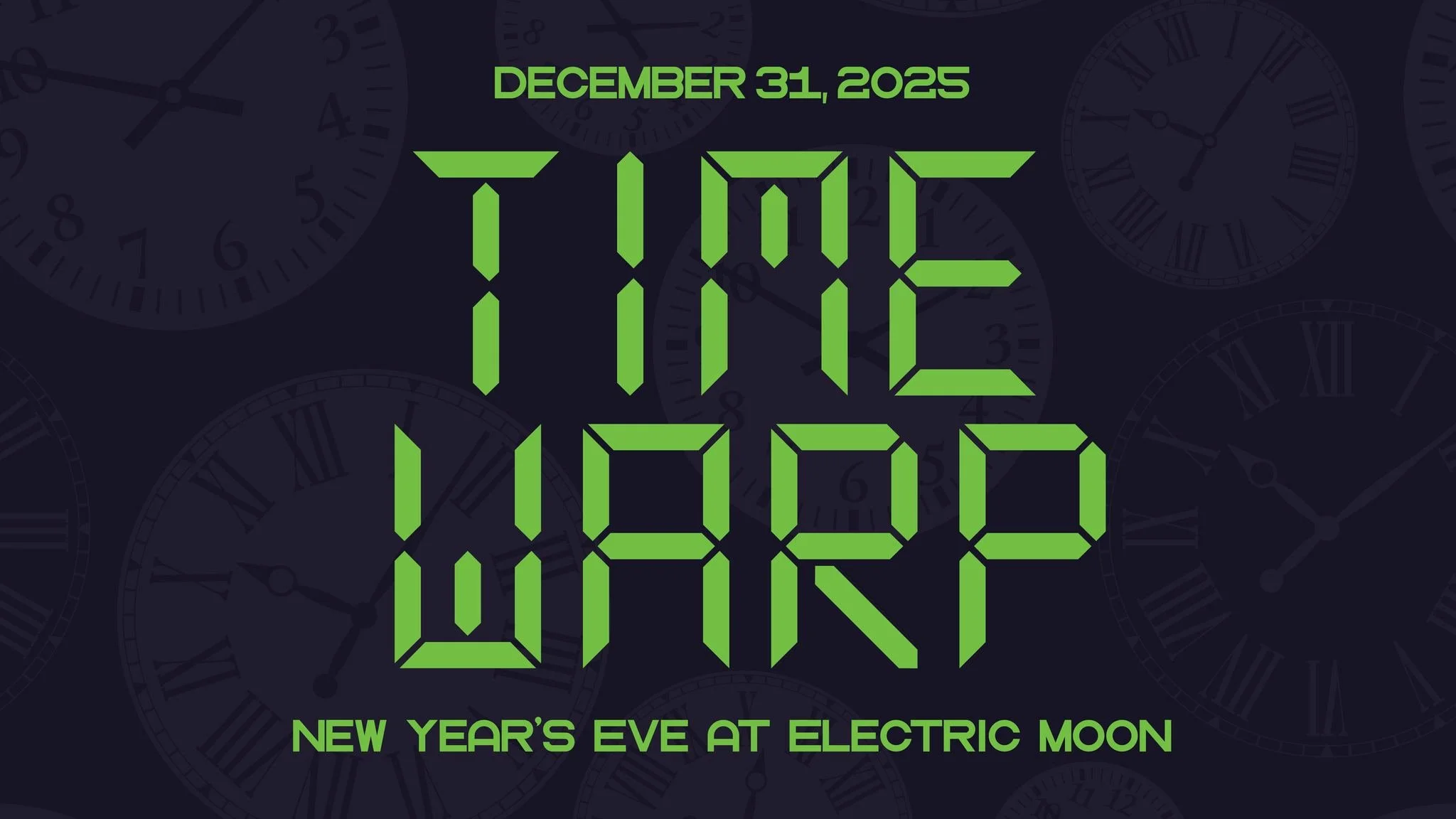 Time Warp, New Years Eve at Electric Moon Skytop Lounge