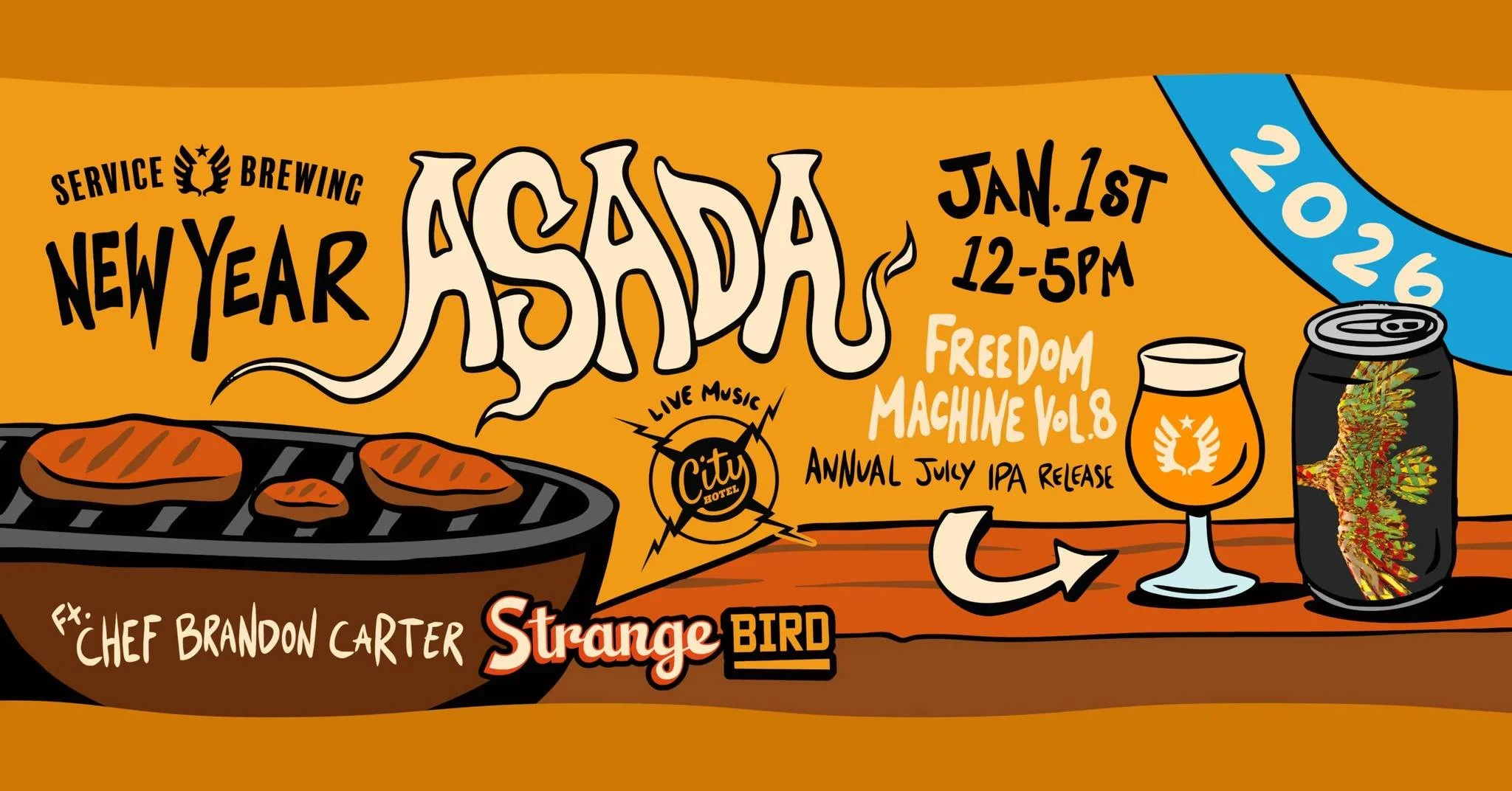 New Year Asada with Chef Brandon Carter