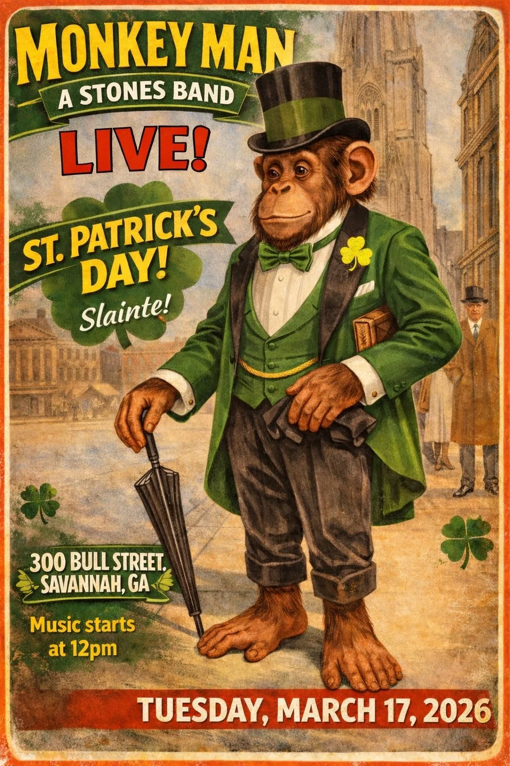 Get Happy with Monkey Man:  A Stones Band Parade Show