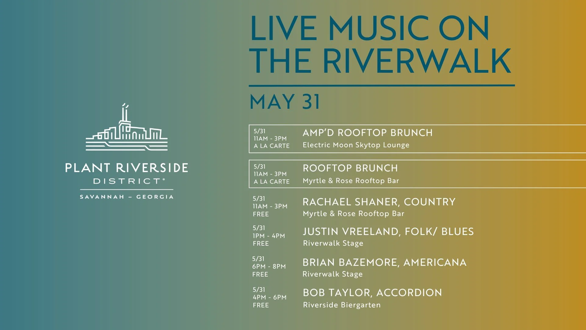 Live Music on the Rivrwalk