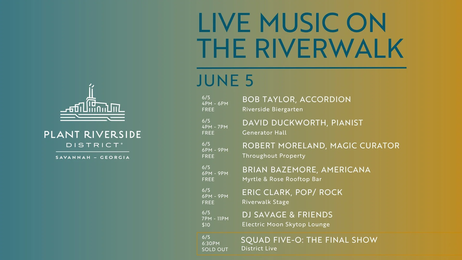 Live Music on the Riverwalk