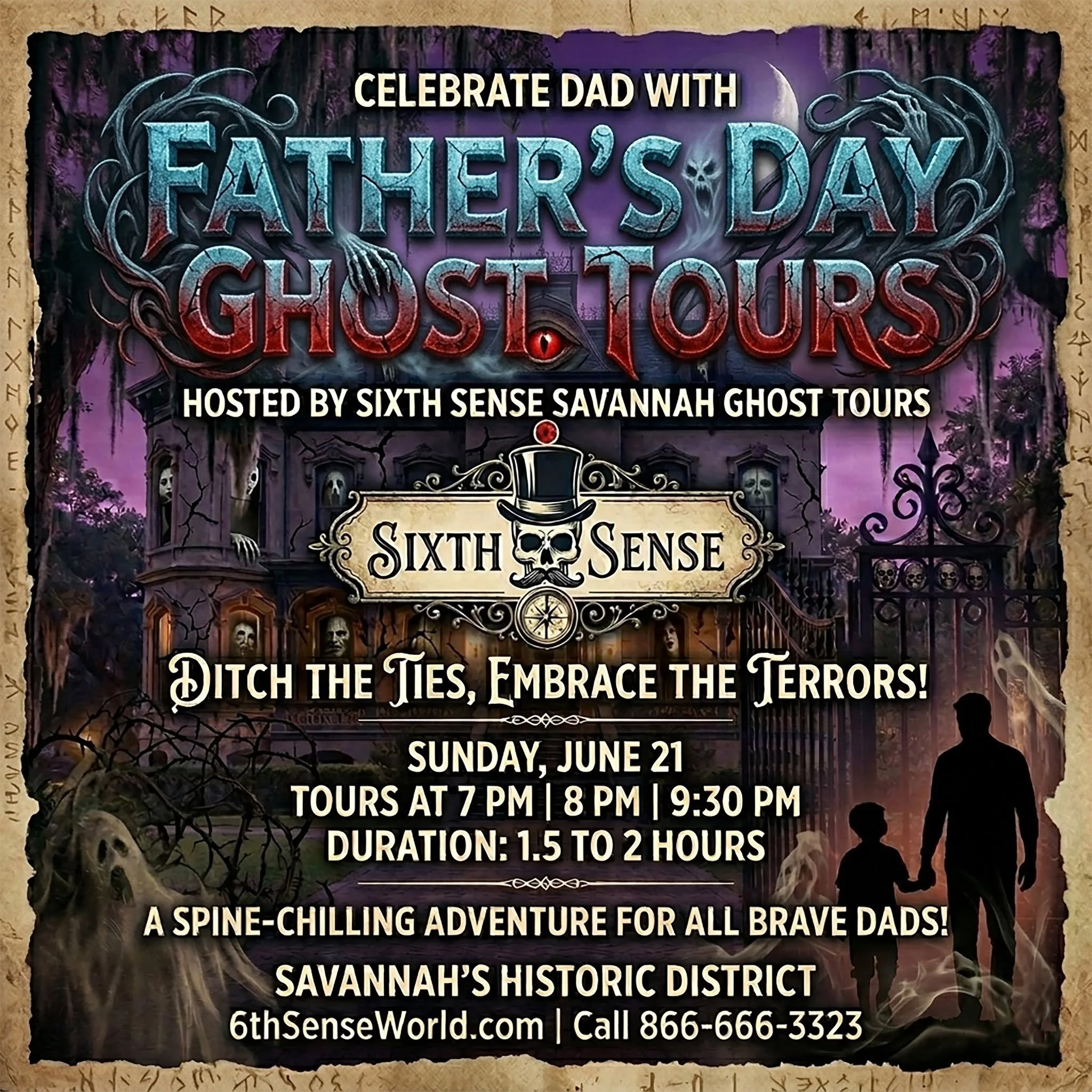 Father's Day Ghost Tours Hosted by Sixth Sense Ghost Tours