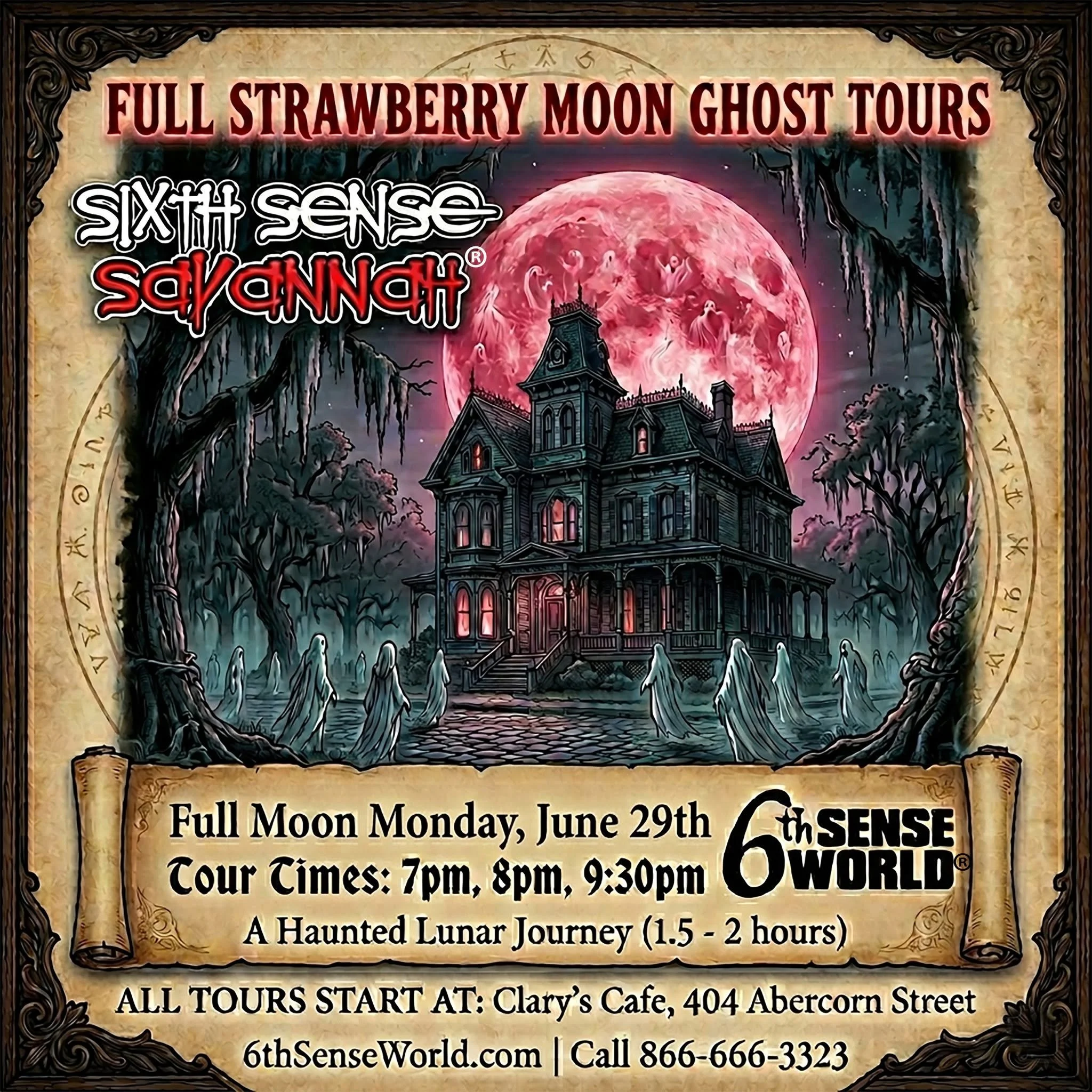 Full Strawberry Moon Ghost Tours