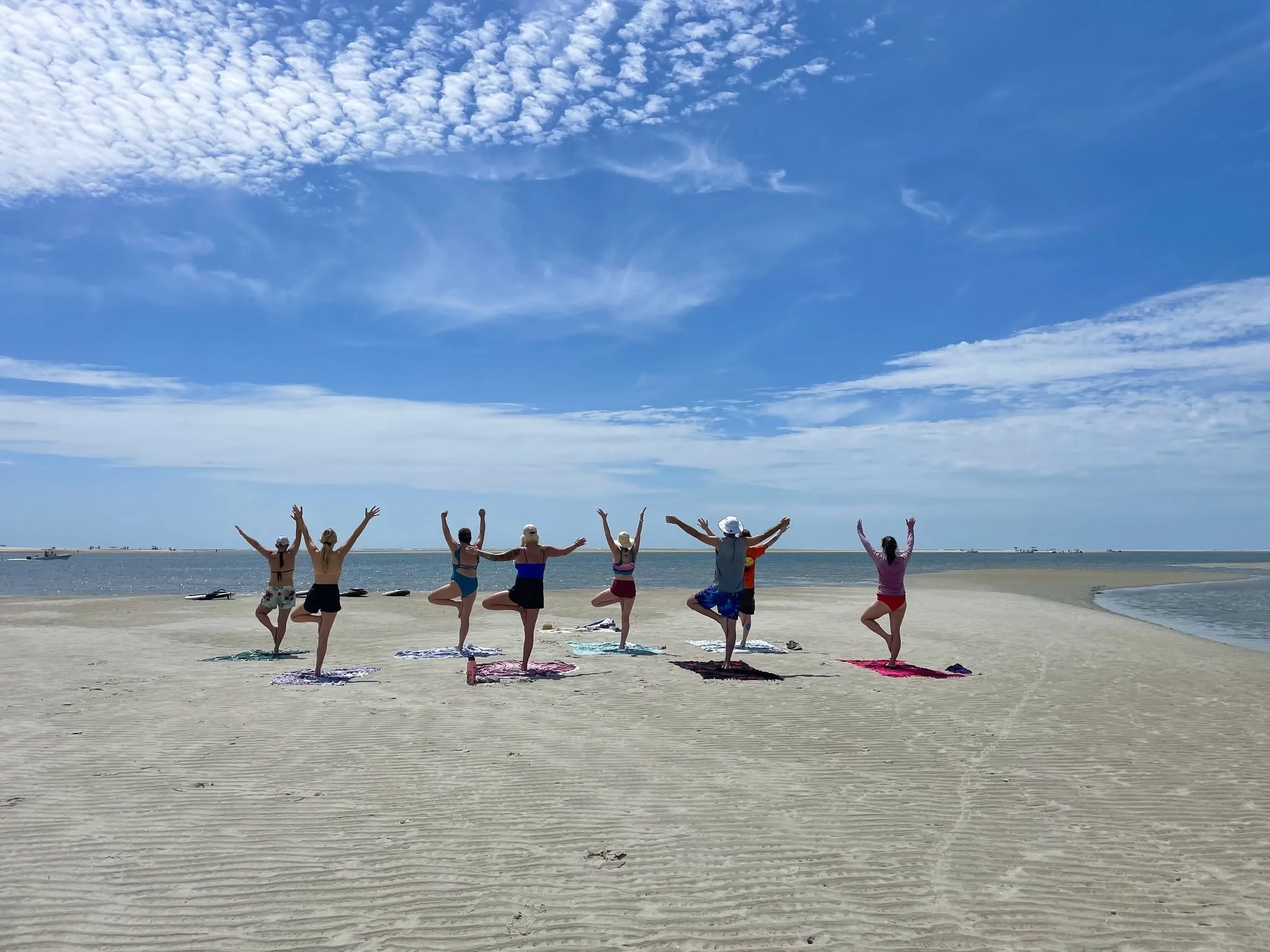 Paddleboarding and Yoga on Little Tybee