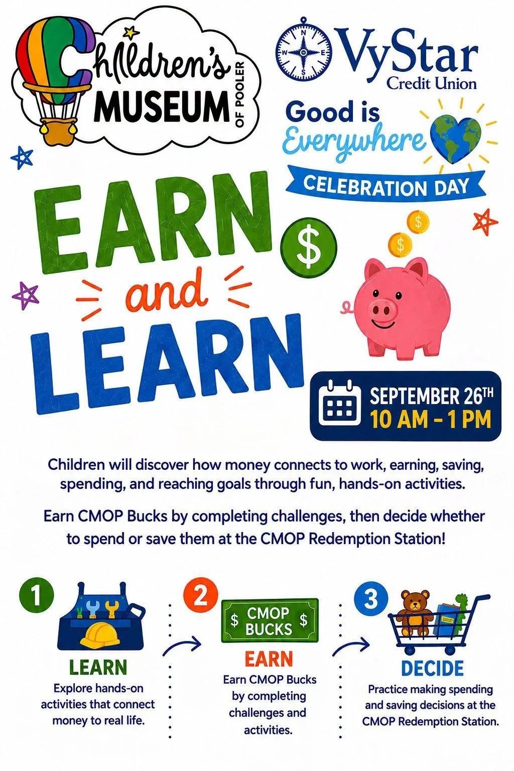Children's Museum of Pooler Earn and Learn Day
