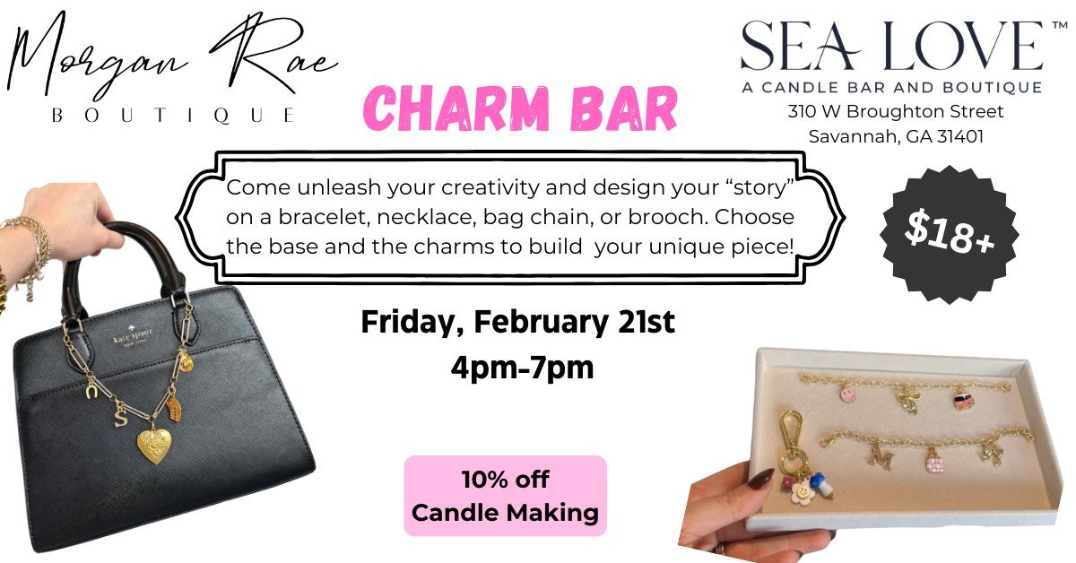 Morgan Rae Logo Morgan Rae Charm Bar Event at Sea Love Savannah — Official Guides of ...