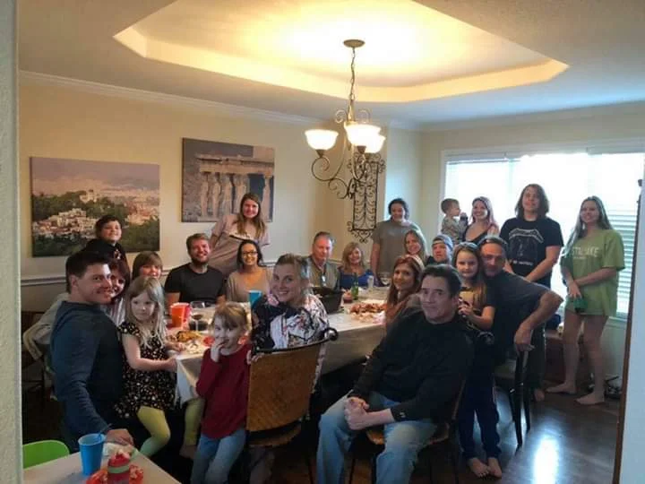 Kimberly and her husband enjoyed a house full of family for the Holidays!