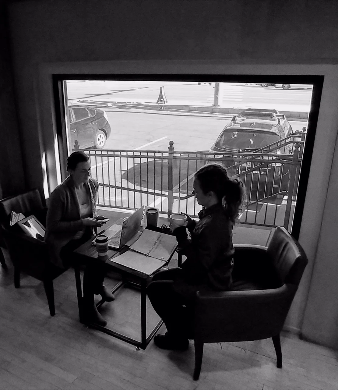Chelsea & Morgan meet monthly to hash out new ideas for the company.