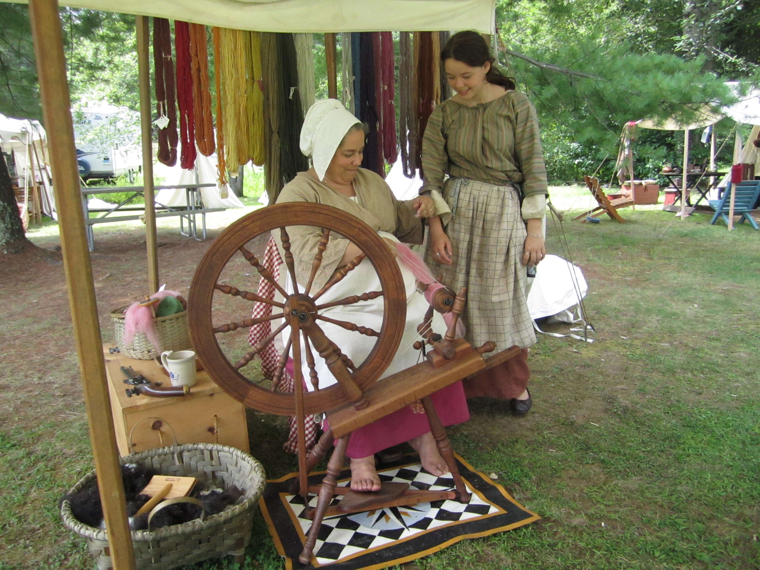 Historic Spinning Demonstrations