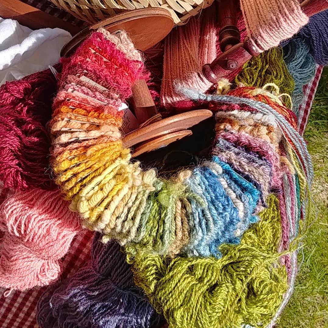 Naturally Dyed Yarns and Swatches