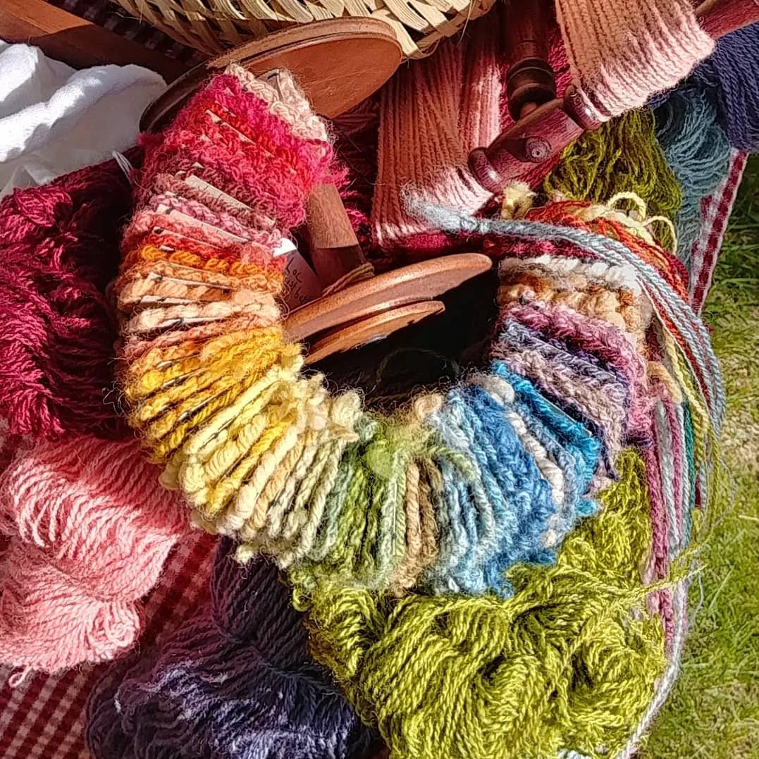 Naturally Dyed Yarns and Swatches