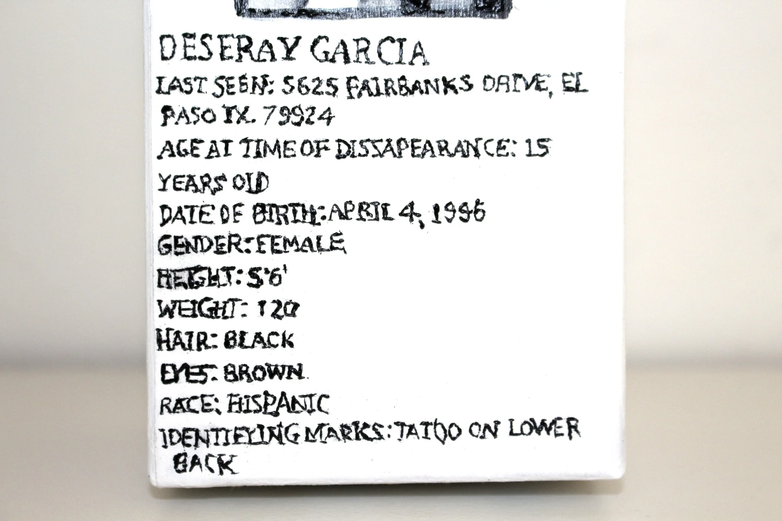 Detail, Missing Cousin, Missing Heroin Addict