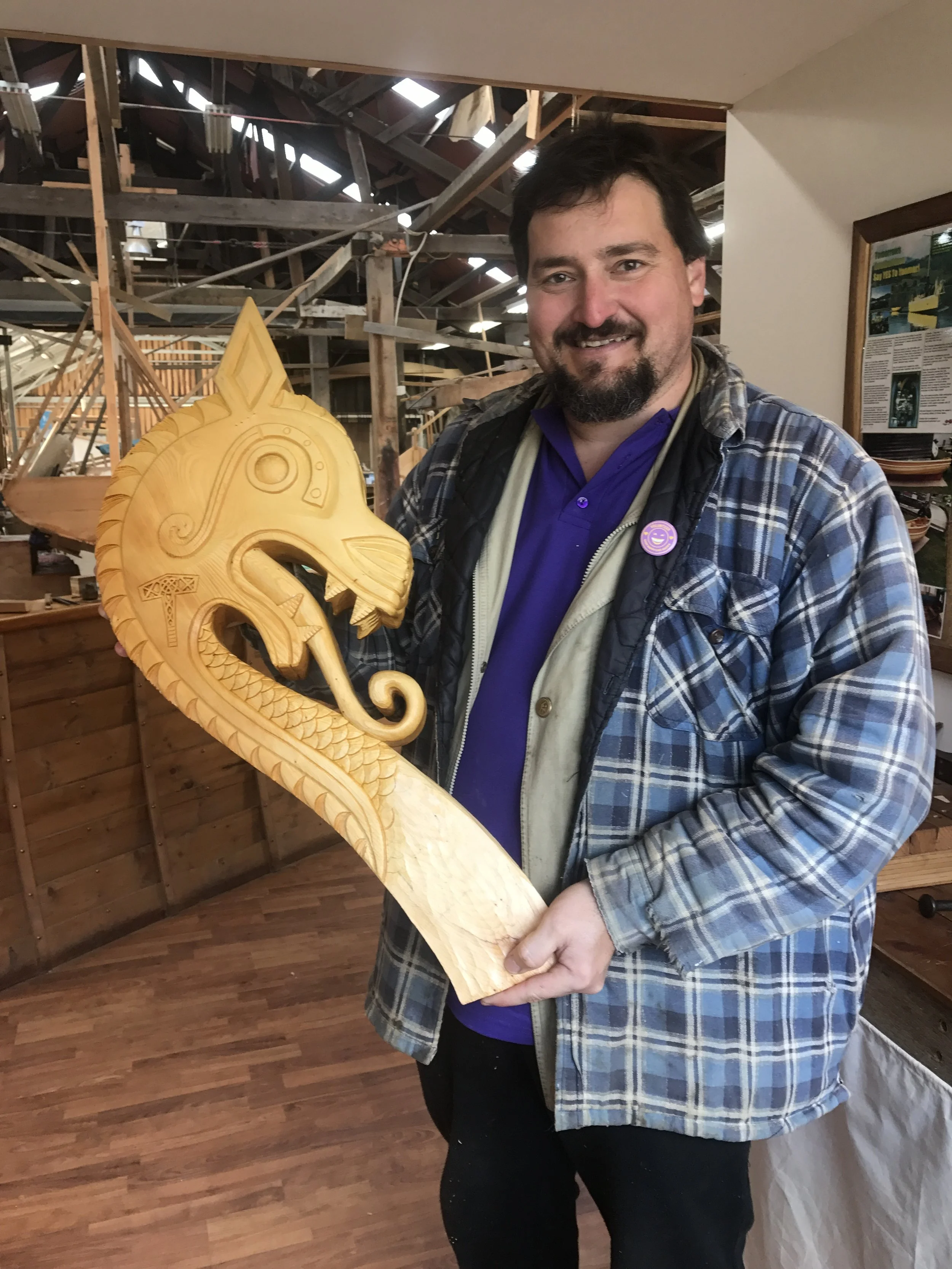 Francis with the figurehead