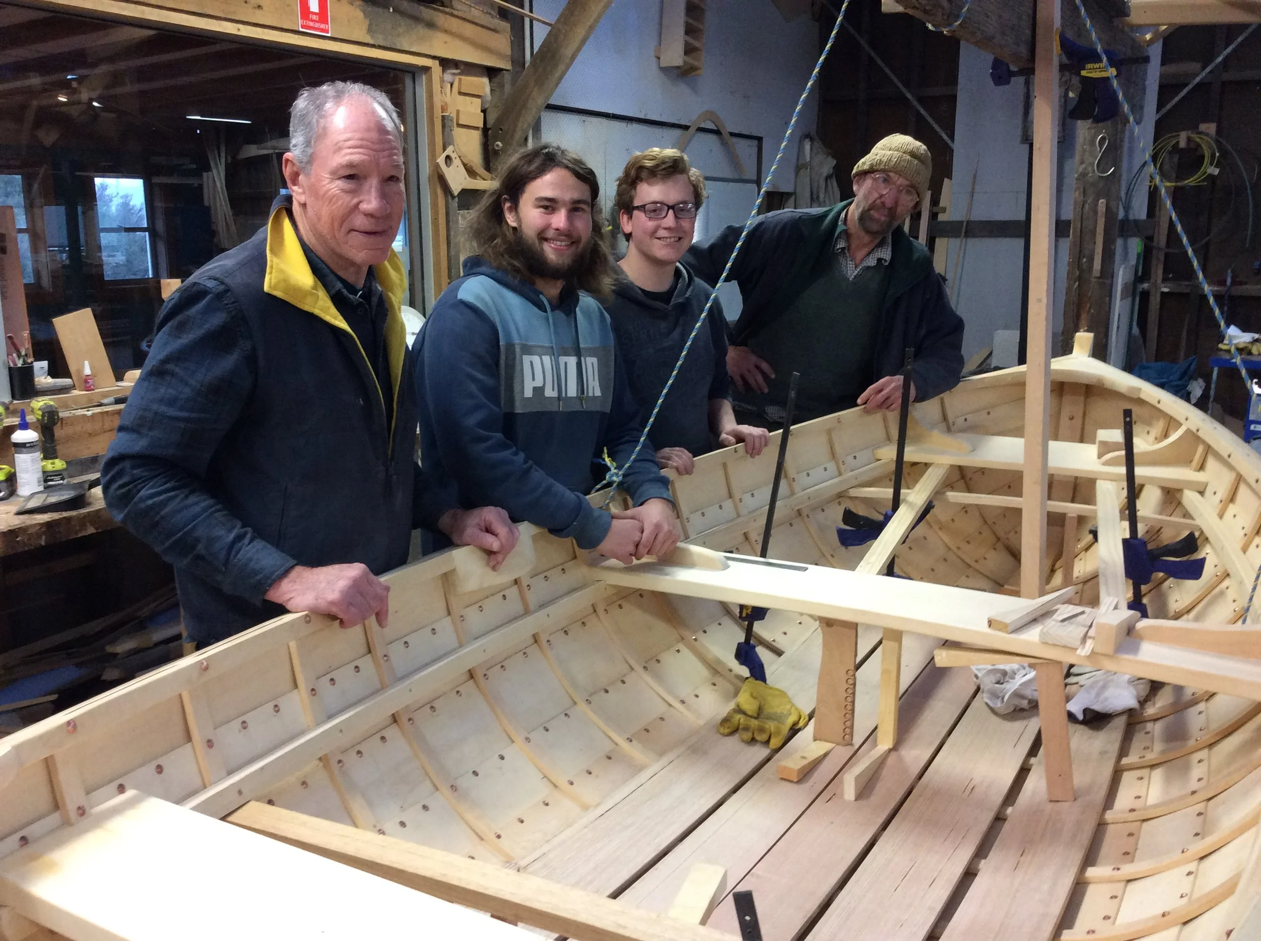 Ray, Jay and Max with Pete Laidlaw