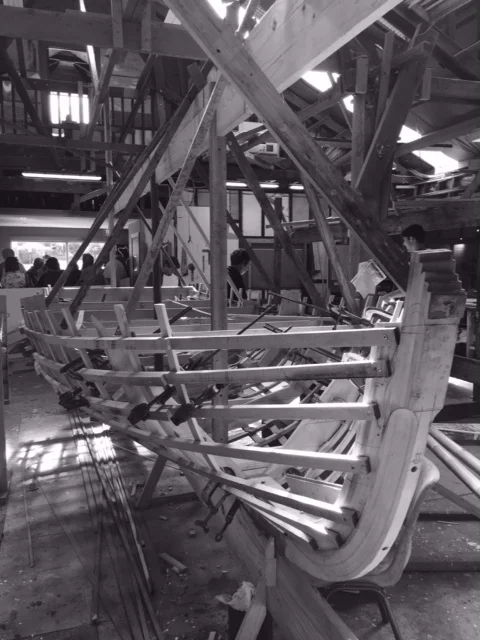 Adrians 16' workboat under construction