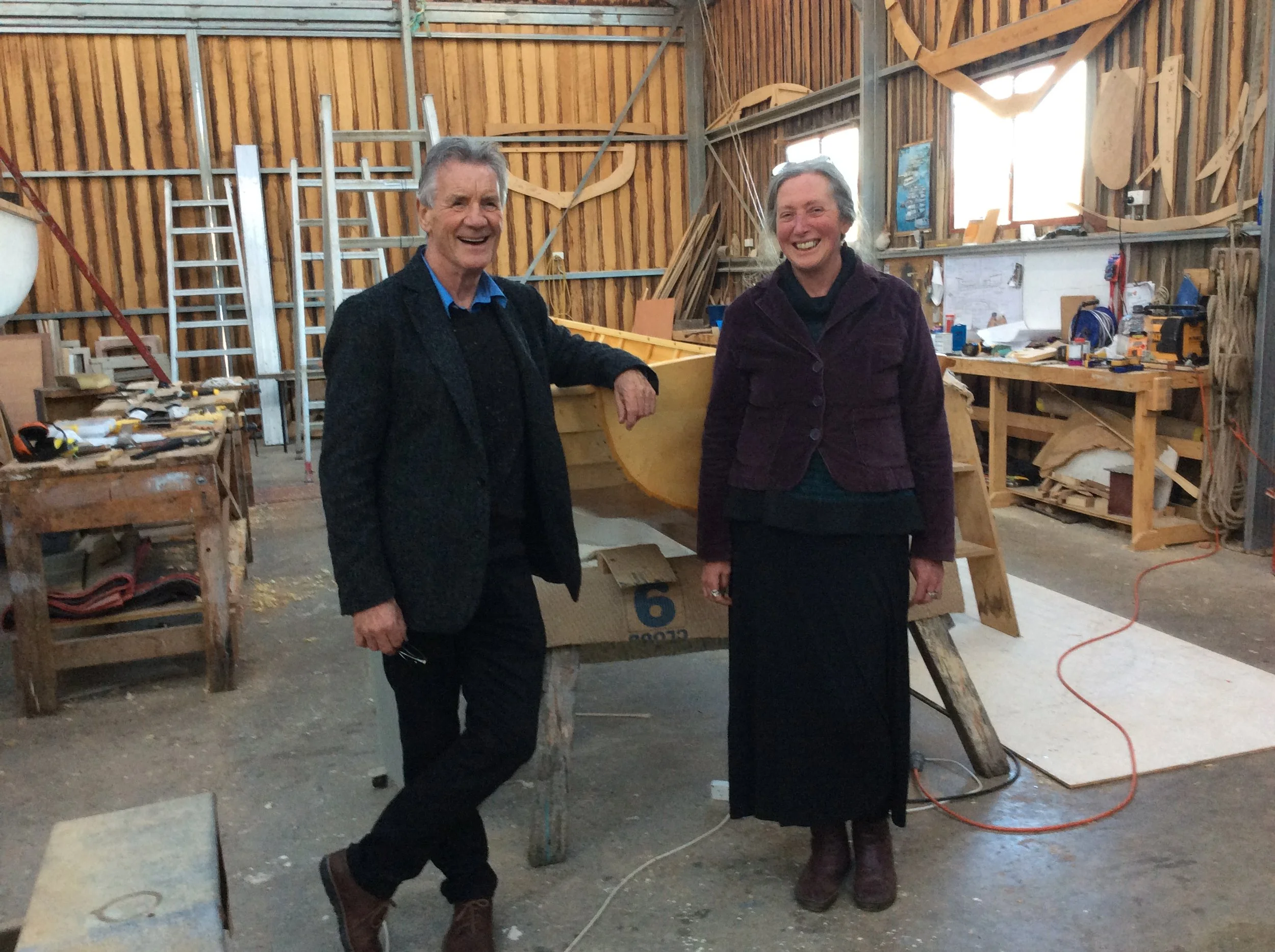 Michael Palin visits the boatshed