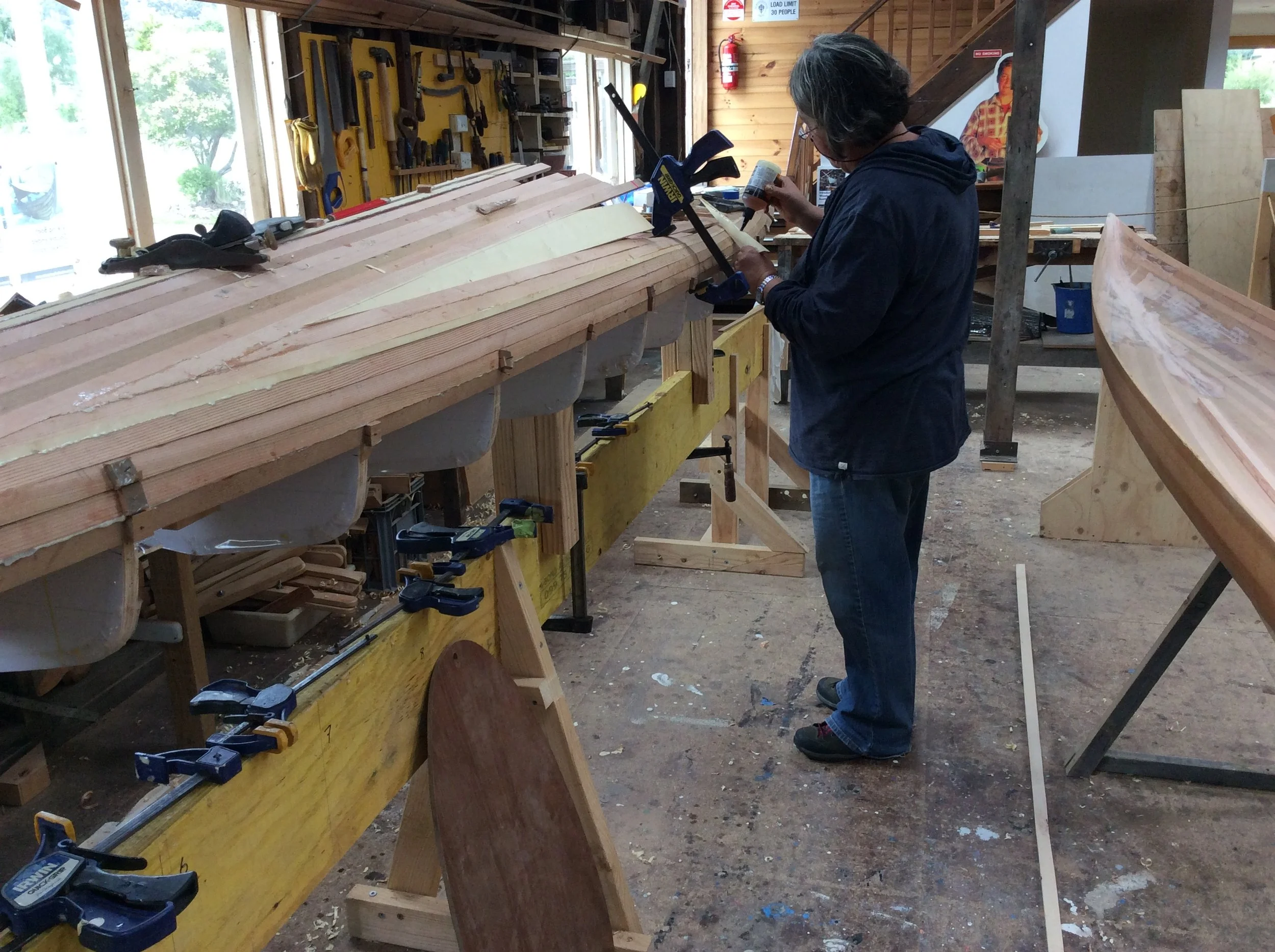 Lara's Kayak progress.JPG