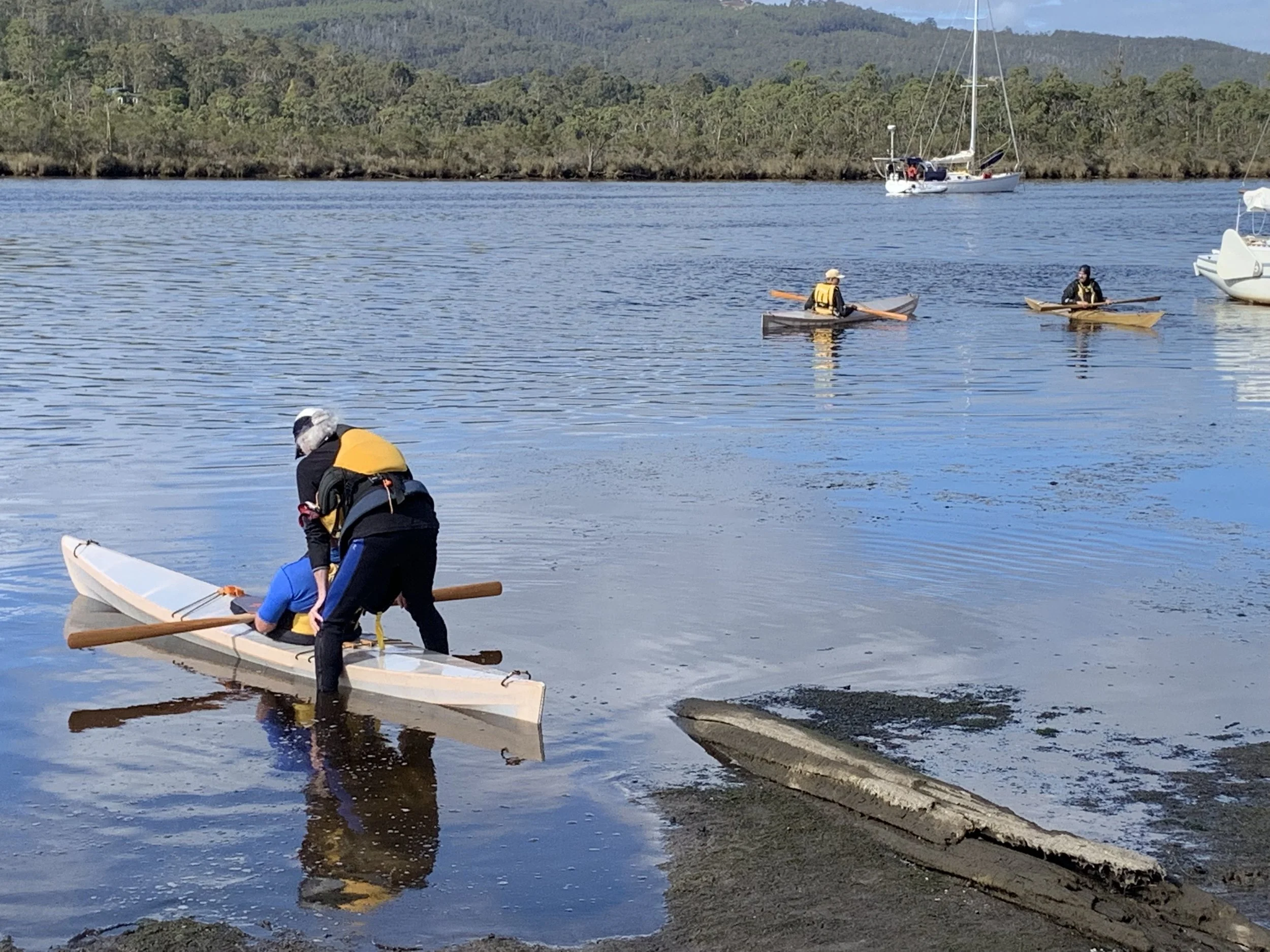 Day 6 - Heading into the water for your first paddle.