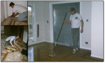Over 30 years of expert installation of plank, strip and parquet hardwood floors as well as expert installation of borders and medallions