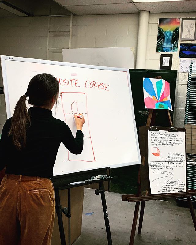 #orphansigns teaching artists are back in the classroom at #HighlandHighSchool and #MACCS to kickoff the sign-making process for #Highland19! In this annual collaboration, we work with youth artists to devise sign imagery for their community. Keep an