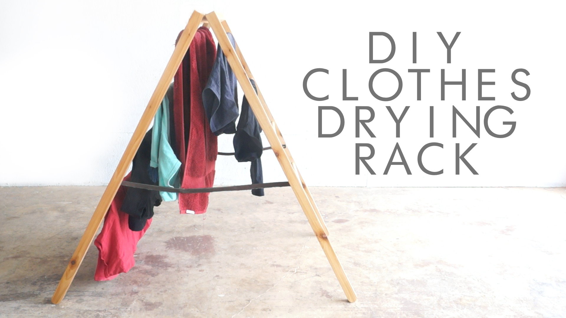 Diy Foldable Clothes Drying Rack, Wooden Drying Rack Plans