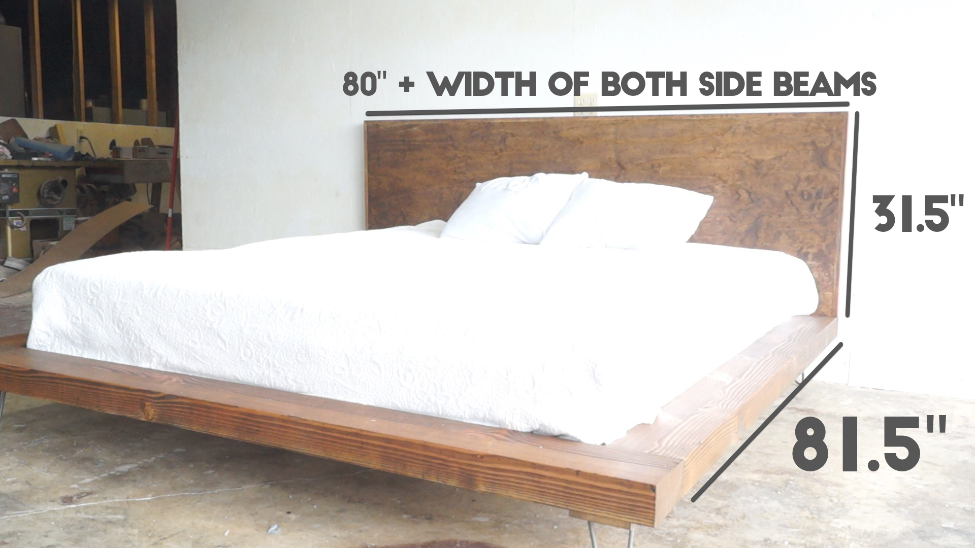 Diy modern bed frame deals