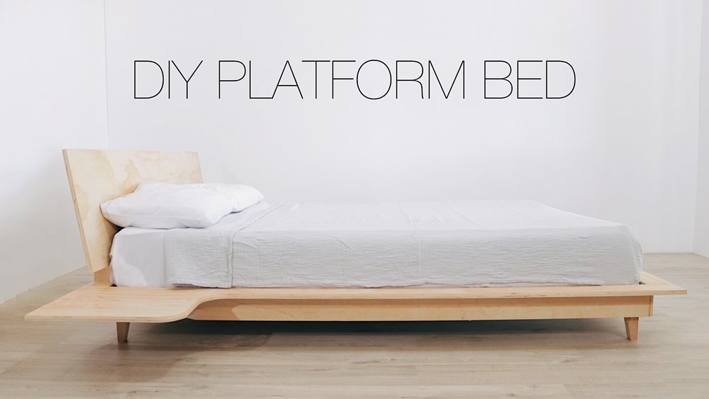 Diy Plywood Bed Modern Builds, How To Make A Diy Modern Platform Bed